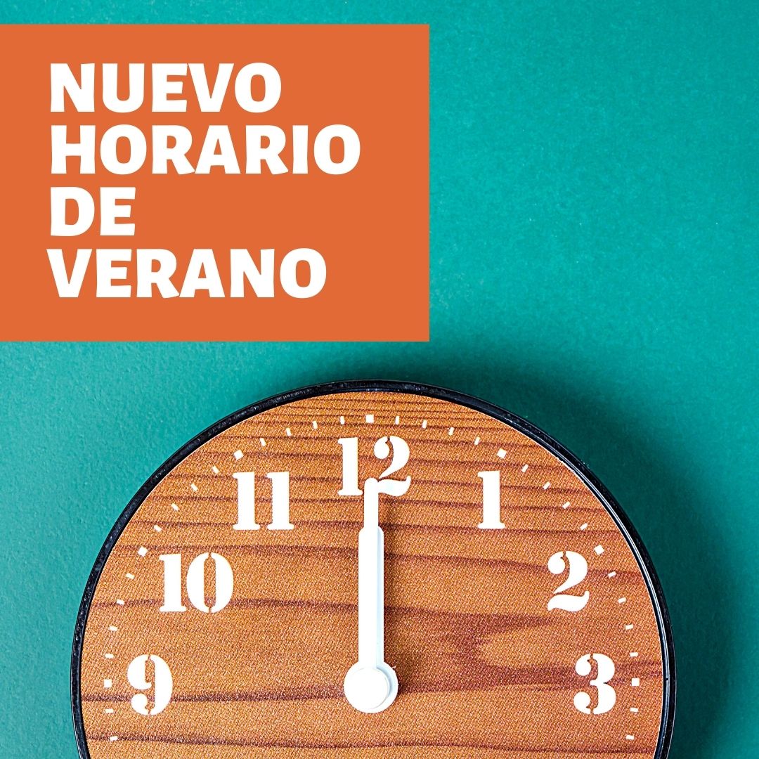 Horario de verano Agosto 2020. Cambios de días y horas de apertura
